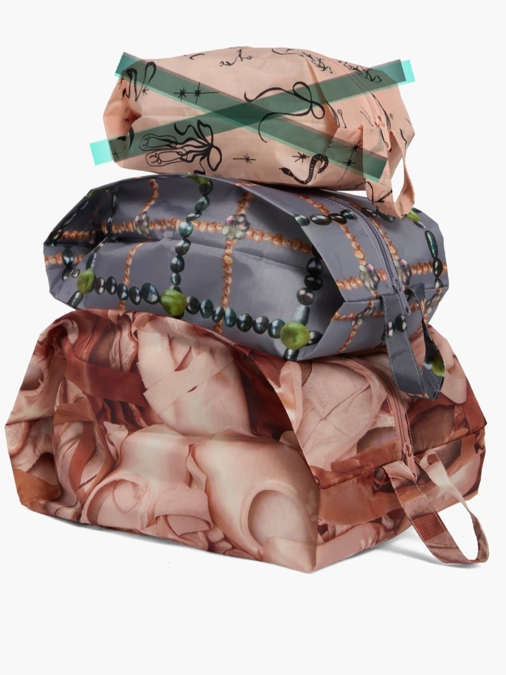 Baggu 3D Zip Set Ballet Icons (medium and large only)